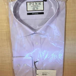 Thomas Pink Weston Pinpoint Solid Slim Fit Dress